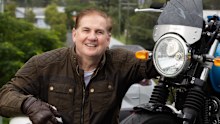 Craig Whitehead and his Royal Enfield Interceptor 650.