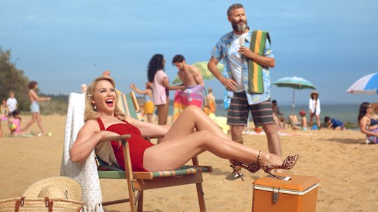 Kylie Minogue and comedian Adam Hills star in Tourism Australia's new $15 million tourism campaign that is designed to attract more British tourists.