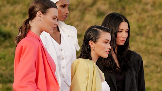 Famous faces (from left) Montana Cox, Hanan Ibrahim, Sarah Ellen, Jessica Gomes.