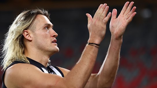 Darcy Moore is a champion defender, but you won’t find his name among the top 20 vote-getters in the AFL Coaches Association champion player award, and he didn’t even poll one Brownlow vote in 2022.