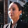 Antoinette Lattouf leaves the Federal Court in Sydney after her court win against the ABC on Wednesday.