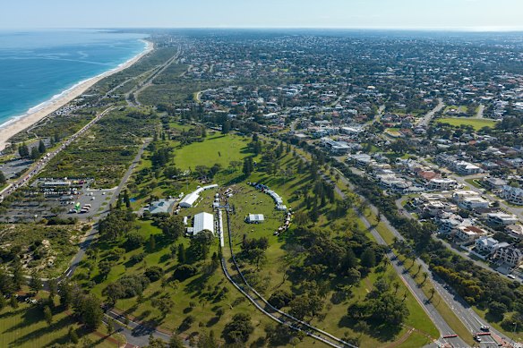 The event finished at the stunning City Beach.