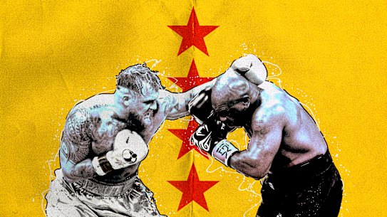 Jake Paul and Mike Tyson.