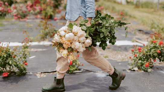 In their book ‘Secrets from the Flower Farm’ (Thames & Hudson, $59.99), Rebecca Starling and Christine McCabe speak about the ‘serious rose revival’ in floristry