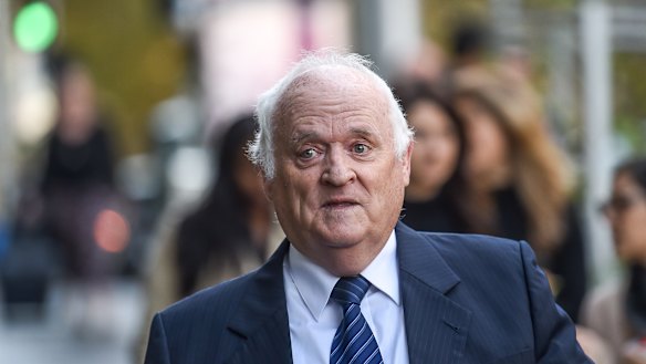 Former Victoria Police anti-corruption investigator Terry Purton on Tuesday.