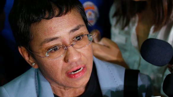 Maria Ressa, the award-winning head of a Philippine online news site Rappler.