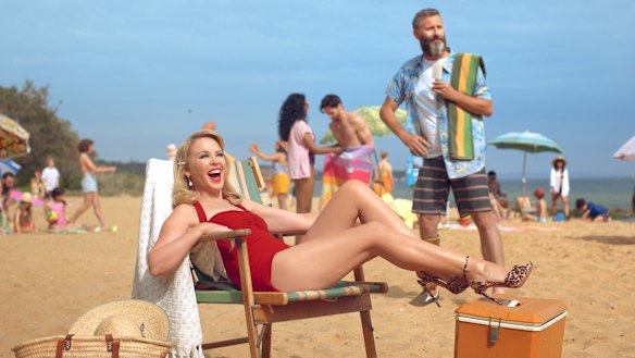 Kylie Minogue and comedian Adam Hills star in Tourism Australia's new $15 million tourism campaign that is designed to attract more British tourists.