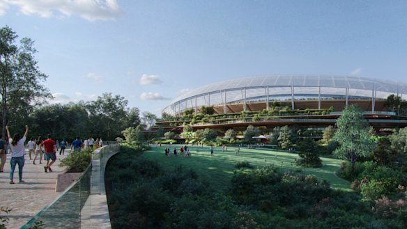 The final design of Brisbane Stadium at Victoria Park was not expected to deviate too much from the vision released on Monday.