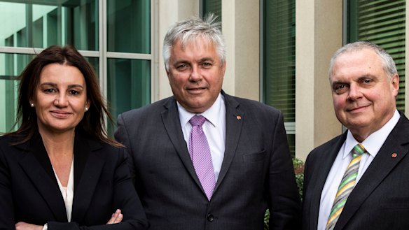 Senators Jacqui Lambie, Rex Patrick and Stirling Griff all support a federal anti-corruption commission but said they had not had discussions with the government about it in months. 