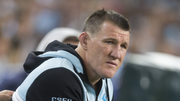 Up in the air: Paul Gallen may not be fit for next Friday's grand final qualifier.