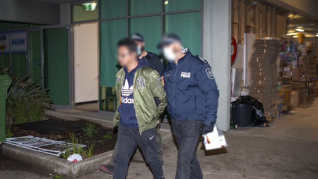 A man was arrested after he attempted to deliver $1 million to a western Sydney diagou store.