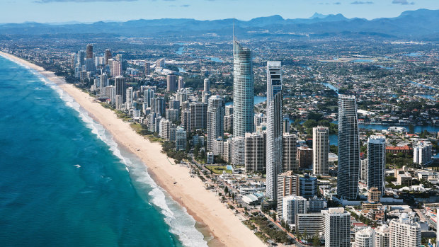 Police say the girls met the men on Surfers Paradise beach.