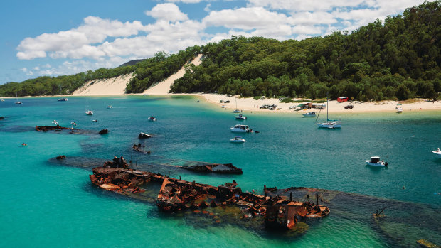 Moreton Island was recently reopened to the public as part of the relaxed new movement rules.