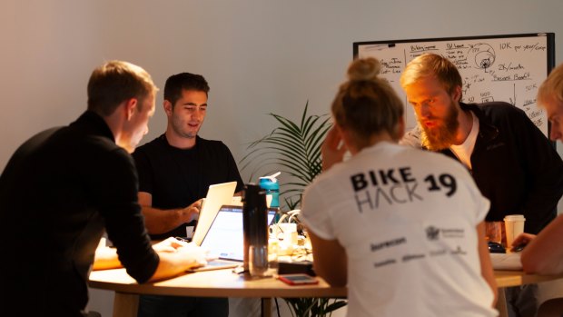 More than 120 tech experts, students, mentors and start-ups in Brisbane attended BikeHack.