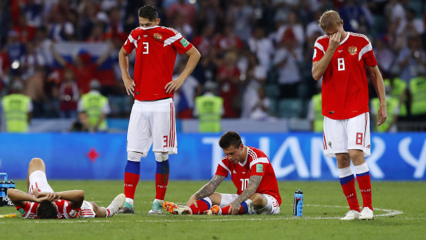 Russia, the lowest-ranked team in the World Cup, already surpassed expectations by reaching the last eight.