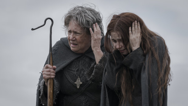 Ann Dowd and Jessica Bardem in Lambs of God.