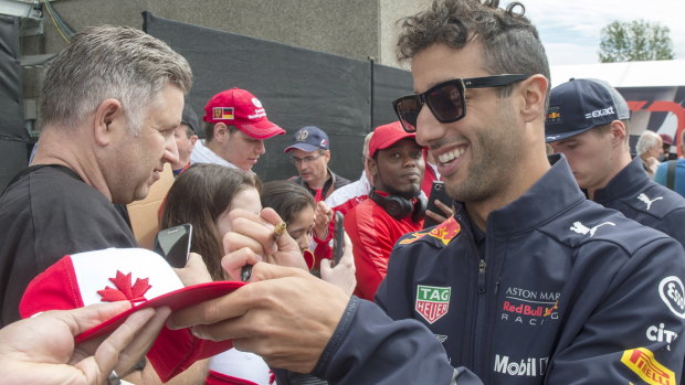 Good foundation: Daniel Ricciardo was third quickest in Canada as he counts down to Sunday's race.