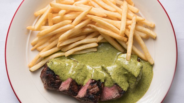 Steak frites at Entrecote.