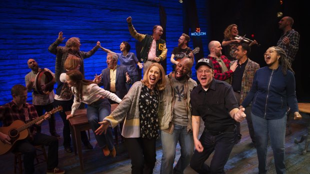 Come From Away runs for a breathless 100 minutes that reflects the non-stop work of the Gander townsfolk.