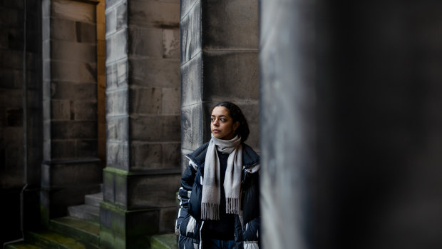 Dalia Al-Dujaili, a student at the University of Edinburgh, on campus in Scotland.