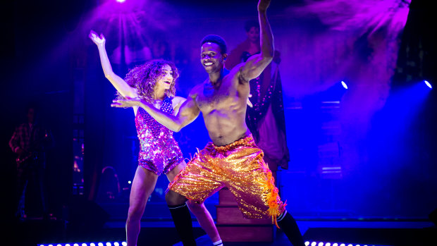 Dancers Rechelle Mansour and Hilton Denis perform in Spiegeltent production, <i>Life: The Show.</i>
