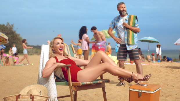 Kylie Minogue and comedian Adam Hills star in Tourism Australia's new $15 million tourism campaign that is designed to attract more British tourists.