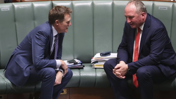 Barnaby Joyce said Christian Porter would have “a bit of time on [his] hands” on the backbench.