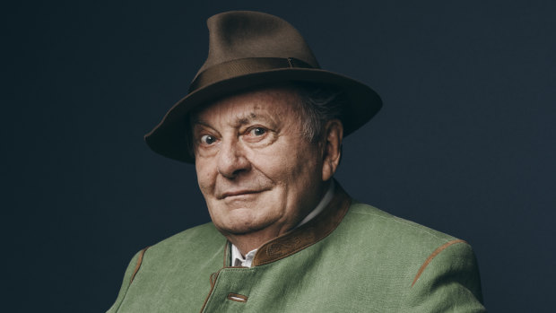 Australian comedian, actor, satirist, artist, and author, Barry Humphries.
