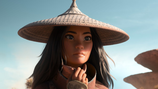Raya, voiced by Kelly Marie Tran, is billed as Disney’s first south east Asian princess.