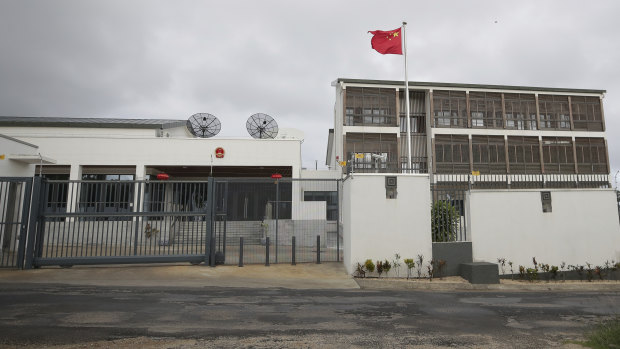 The sprawling Chinese embassy in Port Vila, Vanuatu. 