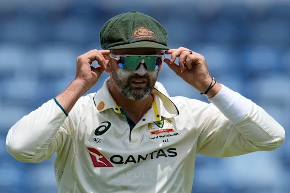 Australia’s Nathan Lyon during the second Test against the West Indies.
