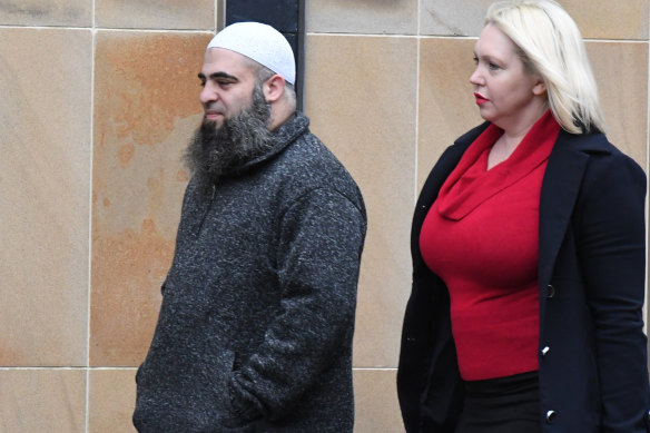 Burrows with convicted terrorist Hamdi Alqudsi in 2016.