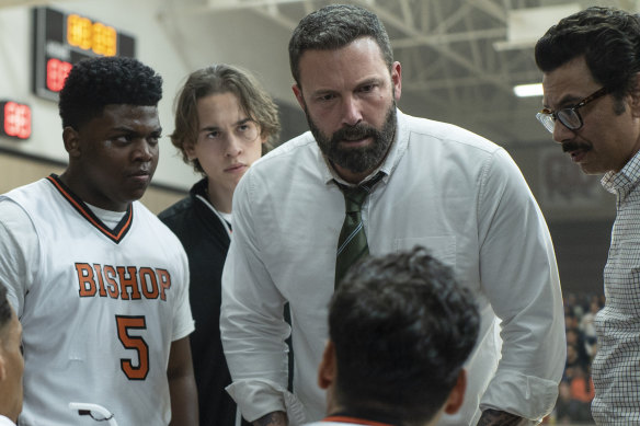 Ben Affleck (centre) as Jack Cunningham in The Way Back, directed by Gavin O'Connor.