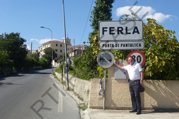 Then Ipswich mayor Paul Pisasale in Sicily, Italy, during a two-week study tour. The photograph was released under Right to Information laws.