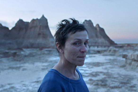 Frances McDormand in Nomadland.