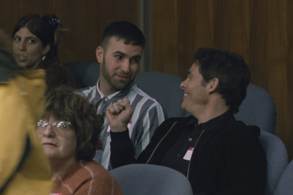 The patsy and the prince: Ronald Gladden, with James Marsden, on Jury Duty.