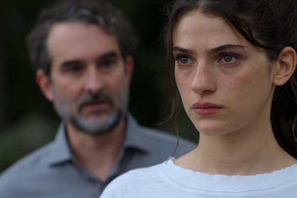 Jay Duplass and Ella Rubin in Sterling Point.