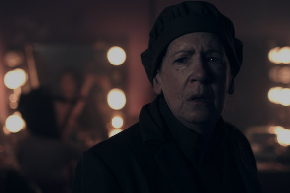 Ann Dowd as Aunt Lydia in the final season of The Handmaid’s Tale.