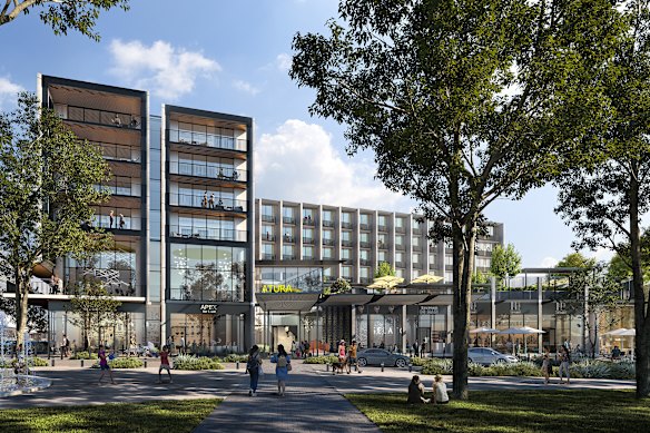 An artist’s impression of the Atura Oran Park.