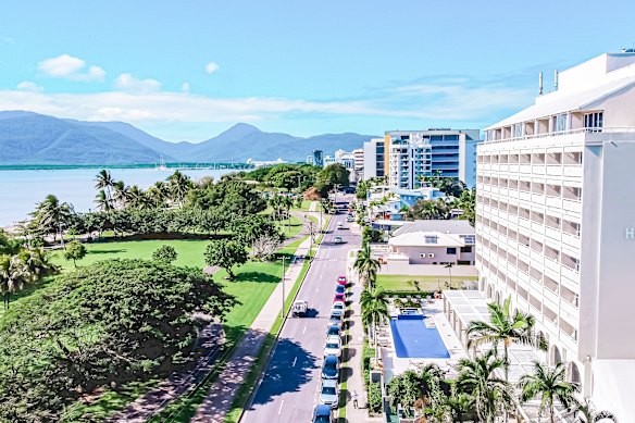 Great value on the Esplanade … The Cairns Harbourside Hotel.