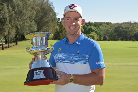 Lucas Herbert with the Kel Nagle Cup.