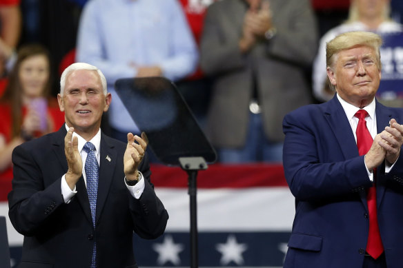 US President Donald Trump and Vice-President Mike Pence.