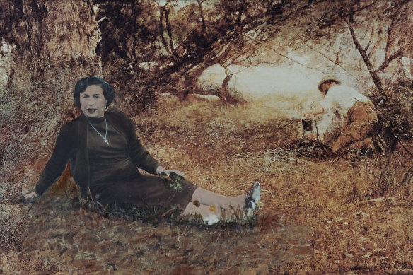 Anne Zahalka’s On the Wallaby Track – a long way from home, 1983.
