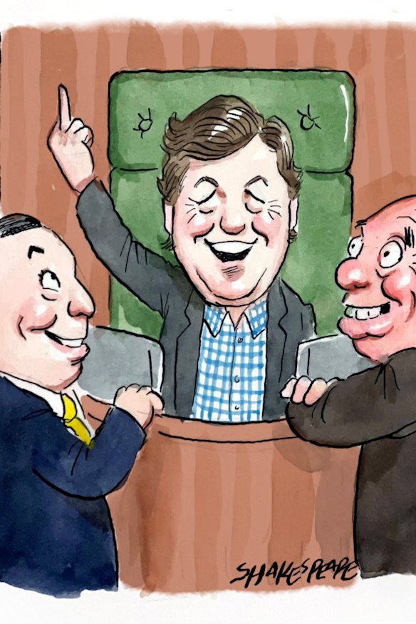 Ralph Babet and Barnaby Joyce are Tucker Carlson fans.