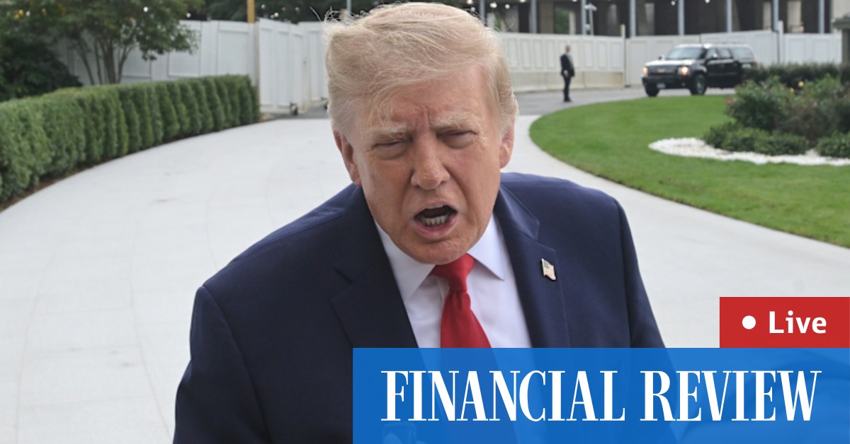 US President Donald Trump said on Saturday (Sunday AEST) he rejected a deal from Iran to reopen the Strait of Hormuz as Saudi Arabia’s capital came under attack. Follow live updates.