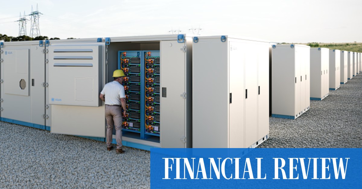 Big batteries are beginning to add up for the electricity grid and developers - Vimarsana News