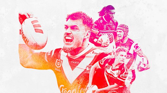 Angus Crichton, Haumole Olakau’atu, Kalyn Ponga and Tom Dearden are some of the stars in the finals this weekend.