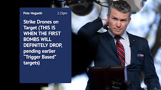 Defence Secretary Pete Hegseth.