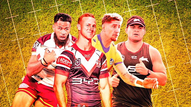 Payne Haas, Daly Cherry-Evans, Zac Lomax and David Fifita.