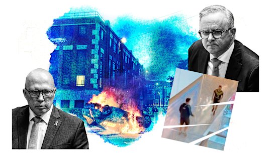 Peter Dutton, Anthony Albanese 
and misinformation laws.